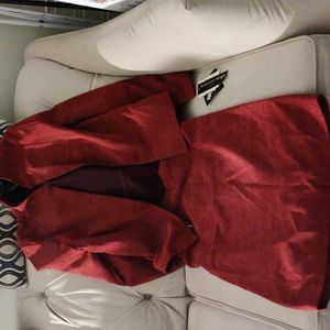 Madison Leigh Red Jacket w/Matching Skirt, Women 6 Petite, New with Tag